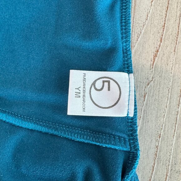 FIVE Dancewear Merci Leotard Teal YM - Picture 4 of 7